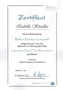 Zertifizierung zur BELICO Fachkosmetikerin
